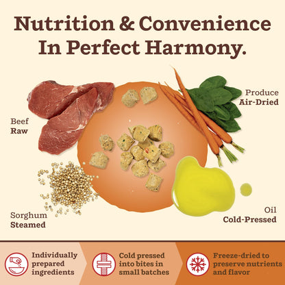 Primal Kibble in The Raw, Freeze Dried Dog Food, Puppy Recipe, Scoop & Serve, Made with Raw Protein, Whole Ingredient Nutrition, Crafted in The USA, Dry Dog Food 5.4 lb Bag