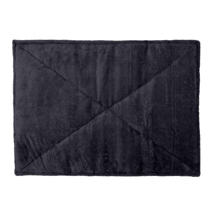 Furhaven ThermaNAP Self-Warming Cat Bed for Indoor Cats & Small Dogs, Washable & Reflects Body Heat - Quilted Faux Fur Reflective Bed Mat - Gray, Small