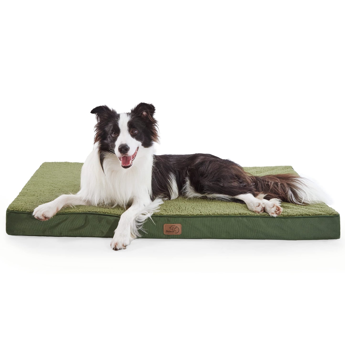 Bedsure Dog Bed for Large Dogs - Orthopedic Waterproof Puppy Beds with Removable Washable Cover, Egg Crate Foam Pet Mat, Suitable for Pet Up to 65 lbs