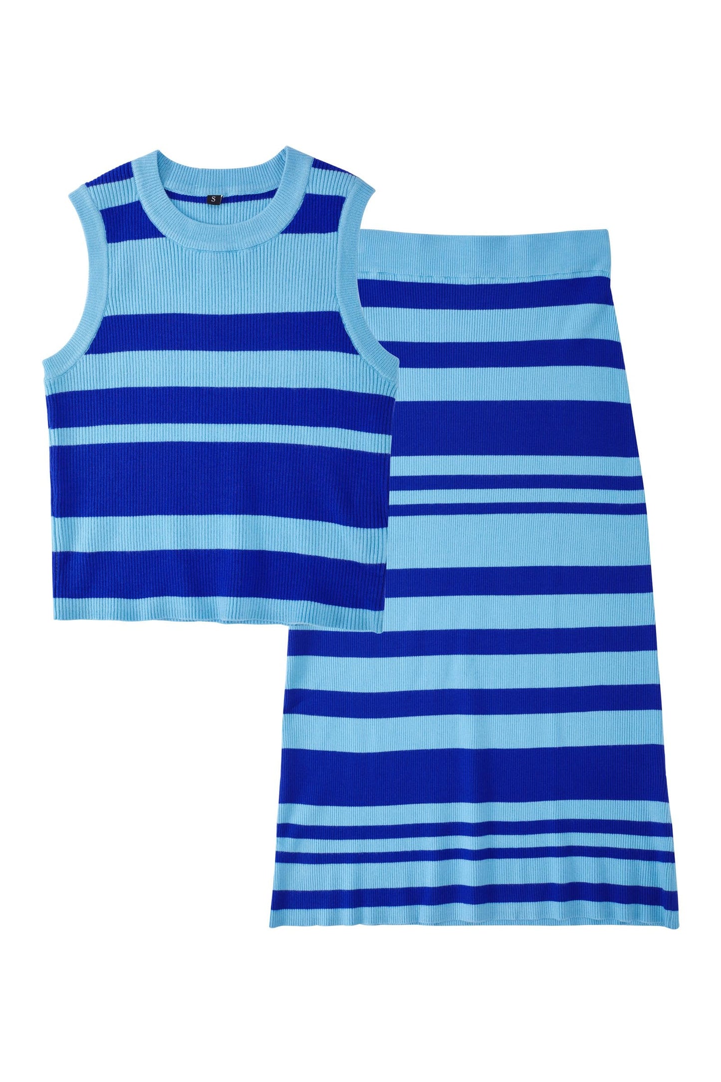 Arach&Cloz Women's Two Piece Sets 2025 Bodycon Dresses Summer Outfits Tank Top and Midi Skirt Suits Sweater