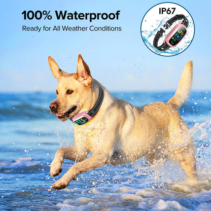 Dog Bark Collar for Large Medium Small Dogs, Rechargeable Smart Bark Collar, Anti Barking Training Collar with 5 Adjustable Sensitivity Beep Vibration (Black)