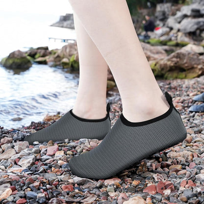 JOTO Water Shoes for Women Men Kids, Barefoot Quick-Dry Aqua Water Socks Slip-on Swim Beach Shoes for Snorkeling Surfing Kayaking Beach Walking Yoga