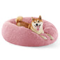 Bedsure Calming Cat Beds for Indoor Cats - Small Cat Bed Washable 20 inches, Anti-Slip Round Fluffy Plush Faux Fur Pet Bed, Fits up to 15 lbs Pets, Camel