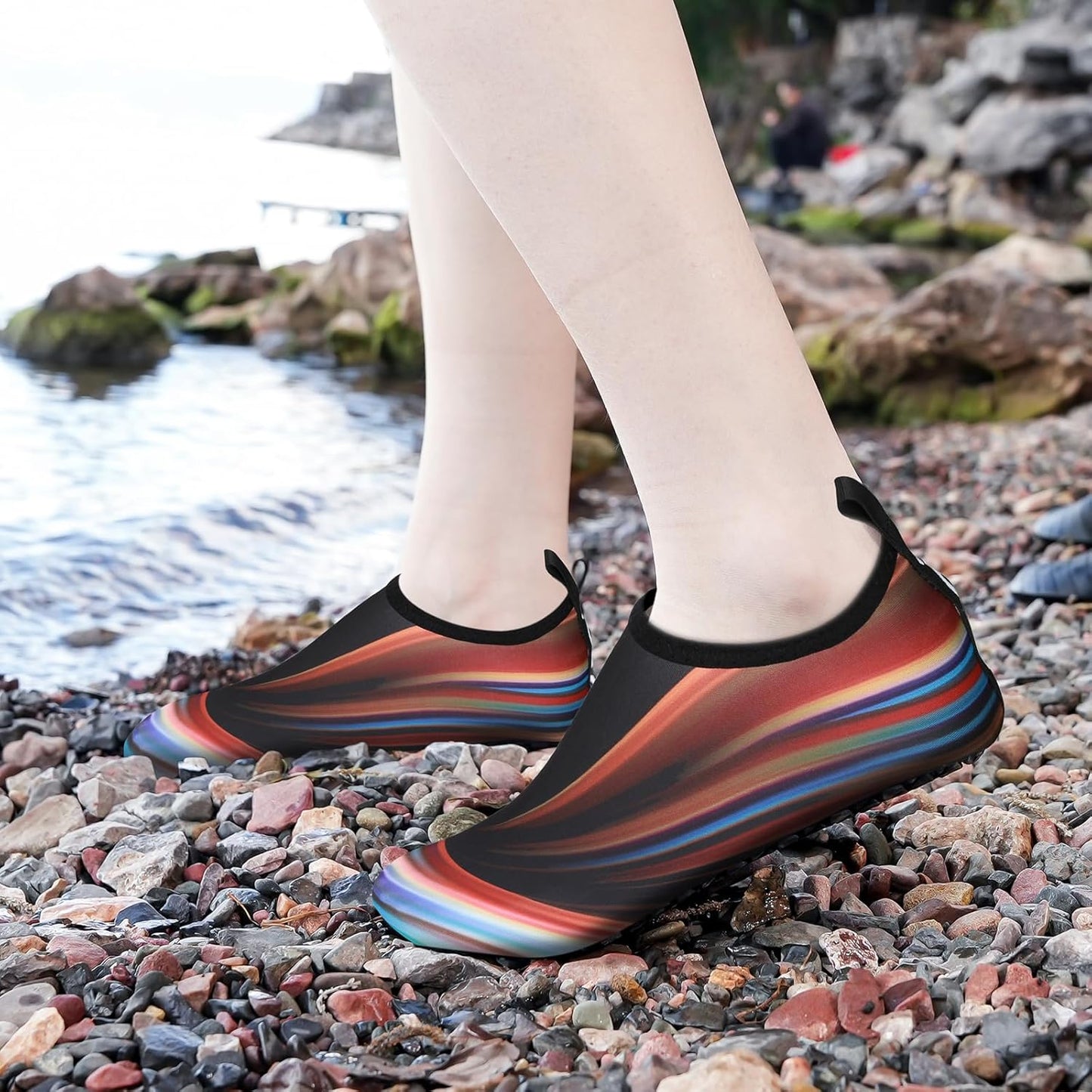 JOTO Water Shoes for Women Men Kids, Barefoot Quick-Dry Aqua Water Socks Slip-on Swim Beach Shoes for Snorkeling Surfing Kayaking Beach Walking Yoga