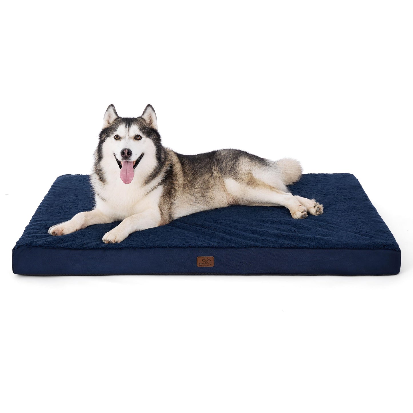 Bedsure Dog Bed for Large Dogs - Orthopedic Waterproof Puppy Beds with Removable Washable Cover, Egg Crate Foam Pet Mat, Suitable for Pet Up to 65 lbs