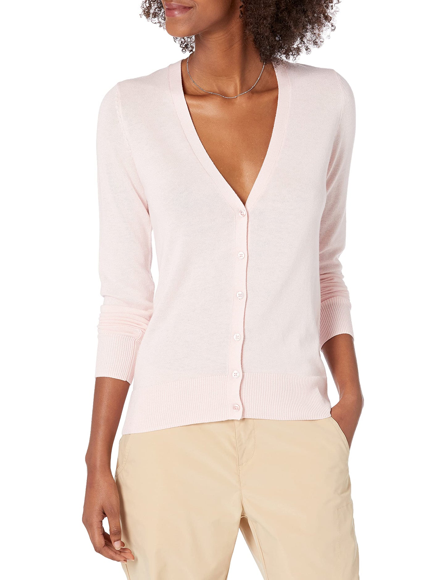 Amazon Essentials Women's Lightweight V-Neck Cardigan Sweater (Available in Plus Size)