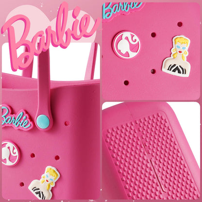 MINISO Barbie Lunch Bag For Women Lunch Tote Bag Cute With Handle Bento Bags Barbie Daylight Shiny Series