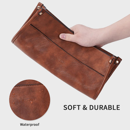HKCLUF Crossbody Bags for Women Trendy Vegan Leather Hobo Handbags With 2PCS Adjustable Guitar Strap Shoulder Bucket Bags