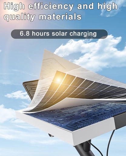 JAYNLT Y-12000W Solar Street Lights Outdoor,6500K High Lumen Solar Parking Lot Lights Commercial, Large Split Type Solar Flood Lights with Remote Control,Solar Security Lights for Yard,Driveway