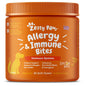 Suplemento inmune a las alergias para perros - Con Omega 3 Aceite de salmón salvaje de Alaska y EpiCor + Prebióticos y probióticos digestivos - Alergias estacionales + Anti picor y puntos calientes Apoyo a la piel - 90 masticables Golosinas