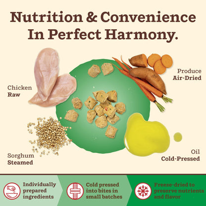 Primal Kibble in The Raw, Freeze Dried Dog Food, Puppy Recipe, Scoop & Serve, Made with Raw Protein, Whole Ingredient Nutrition, Crafted in The USA, Dry Dog Food 5.4 lb Bag