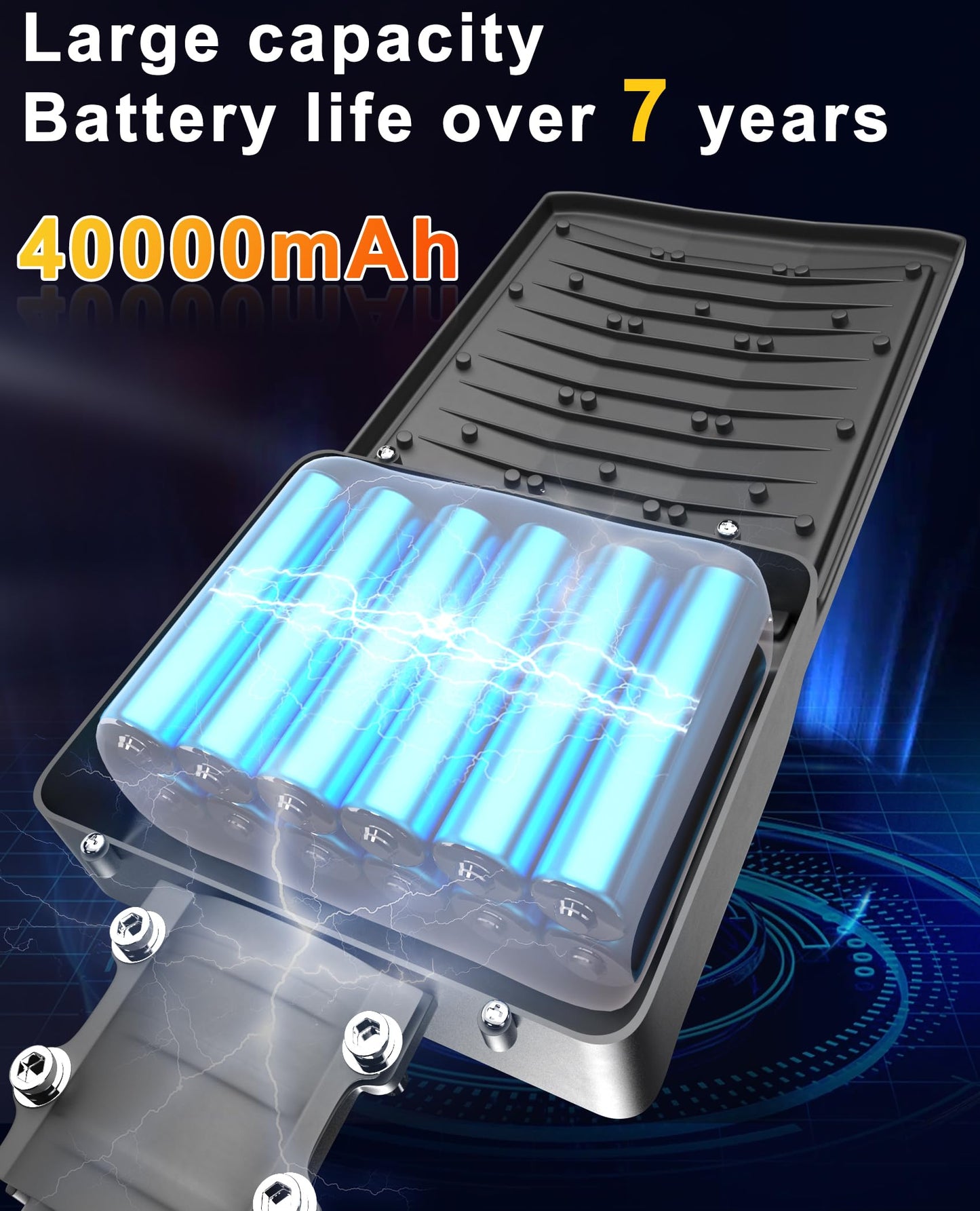 JAYNLT Y-12000W Solar Street Lights Outdoor,6500K High Lumen Solar Parking Lot Lights Commercial, Large Split Type Solar Flood Lights with Remote Control,Solar Security Lights for Yard,Driveway