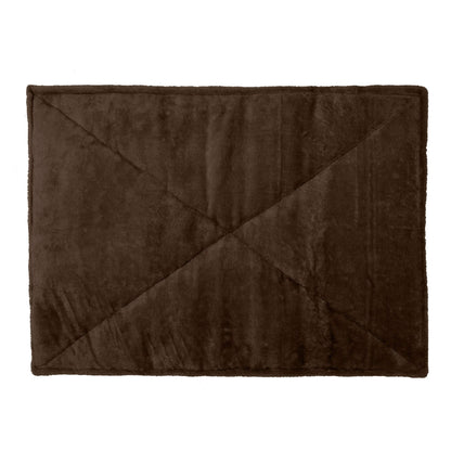 Furhaven ThermaNAP Self-Warming Cat Bed for Indoor Cats & Small Dogs, Washable & Reflects Body Heat - Quilted Faux Fur Reflective Bed Mat - Gray, Small