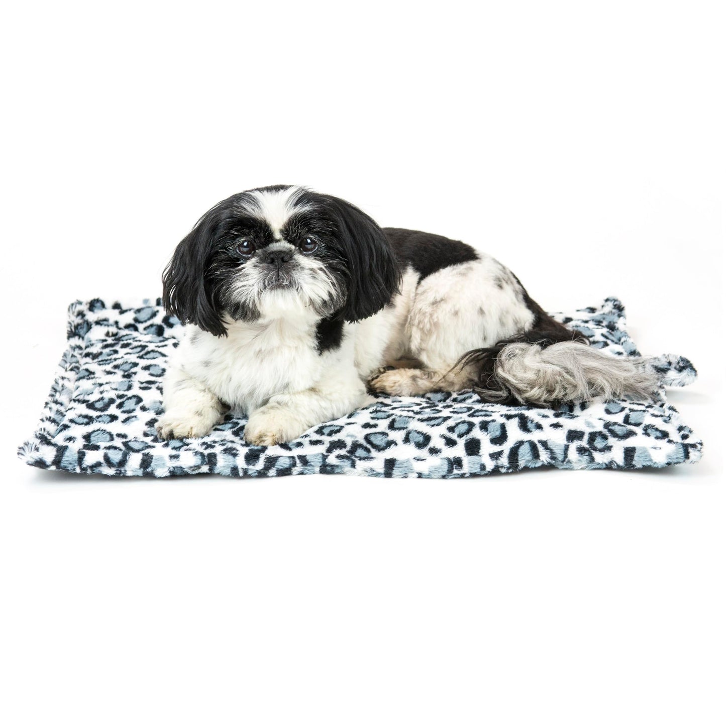 Furhaven ThermaNAP Self-Warming Cat Bed for Indoor Cats & Small Dogs, Washable & Reflects Body Heat - Quilted Faux Fur Reflective Bed Mat - Gray, Small