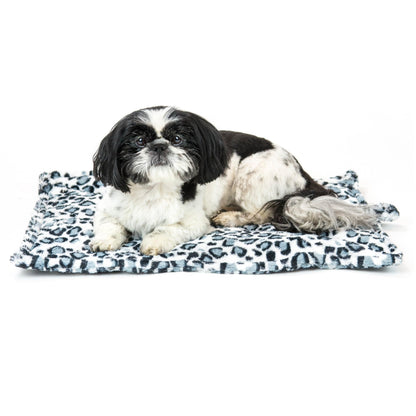 Furhaven ThermaNAP Self-Warming Cat Bed for Indoor Cats & Small Dogs, Washable & Reflects Body Heat - Quilted Faux Fur Reflective Bed Mat - Gray, Small