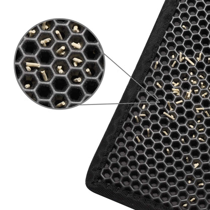 Pieviev Cat Litter Mat Double Layer Waterproof Urine Proof Trapping Mat 1 Pack (Gray, 24x15 Inch (Pack of 1))