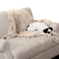 Furhaven - Manta impermeable y lavable para perros y gatos de interior, hecha en piel sintética de pelo largo sintético y terciopelo en color madera, XL, gris niebla