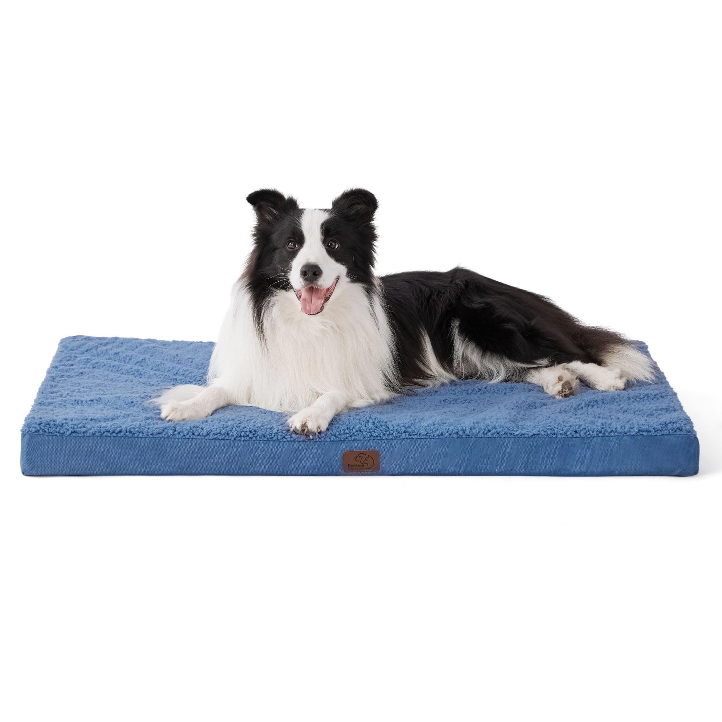 Bedsure Dog Bed for Large Dogs - Orthopedic Waterproof Puppy Beds with Removable Washable Cover, Egg Crate Foam Pet Mat, Suitable for Pet Up to 65 lbs