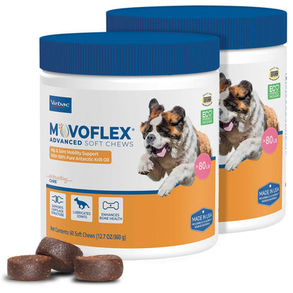 Advanced Soft Chews Hip Joint Support Supplement for Large Dogs- 60 Count by Virbac