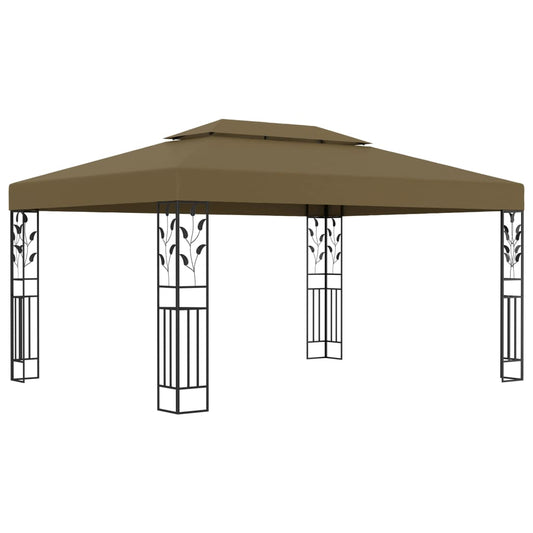 vidaXL Gazebo Pop up Canopy Party Tent Patio Pavilion Shade with Double Roof-0