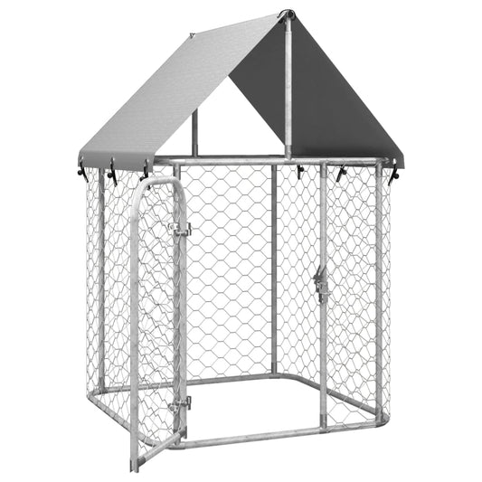 NNEVL Outdoor Dog Kennel with Roof 100x100x150 cm