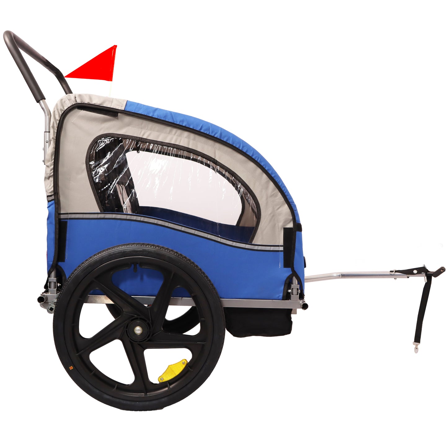 2-in-1 Double 2 Seat Bicycle Bike Trailer Jogger Stroller for Kids Children