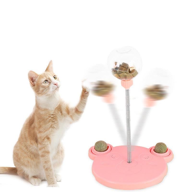 Pet Feeder Cat Toy Pets Leaking Food Ball Self-Playing Tumbler Funny Feeder Puzzle Toys Playing Training Dispenser Bowl-2