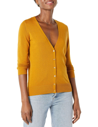 Amazon Essentials Women's Lightweight V-Neck Cardigan Sweater (Available in Plus Size)