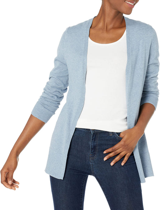 Women's Lightweight Open-Front Cardigan Sweater (Available in Plus Size)