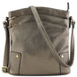 ALYSSA Triple Zip Pocket Large Crossbody Bag
