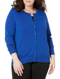 Women's Lightweight Crewneck Cardigan Sweater (Available in Plus Size)