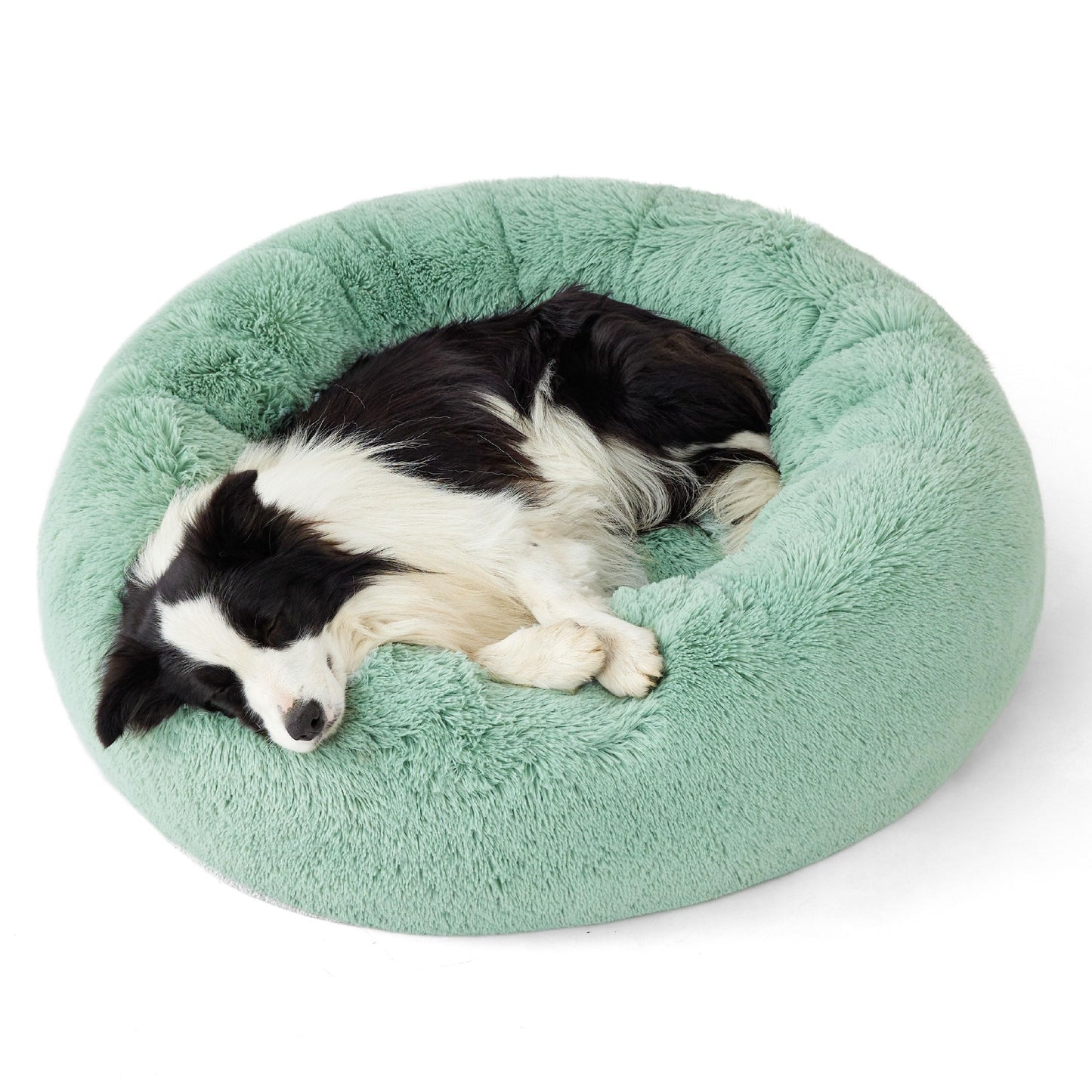 Bedsure Calming Cat Beds for Indoor Cats - Small Cat Bed Washable 20 inches, Anti-Slip Round Fluffy Plush Faux Fur Pet Bed, Fits up to 15 lbs Pets, Camel