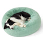 Bedsure Calming Cat Beds for Indoor Cats - Small Cat Bed Washable 20 inches, Anti-Slip Round Fluffy Plush Faux Fur Pet Bed, Fits up to 15 lbs Pets, Camel