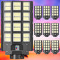 3-Pack Solar Street Light - 3200W Outdoor Parking Lot Lights, 240000 Lumens, Dusk to Dawn Motion Sensor, IP67 Waterproof, Solar Street Light Outdoor,Commercial Grade