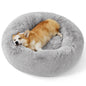 Bedsure Calming Cat Beds for Indoor Cats - Small Cat Bed Washable 20 inches, Anti-Slip Round Fluffy Plush Faux Fur Pet Bed, Fits up to 15 lbs Pets, Camel
