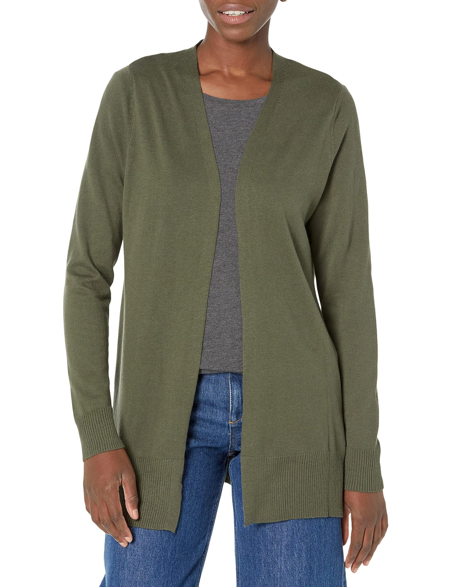 Women's Lightweight Open-Front Cardigan Sweater (Available in Plus Size)