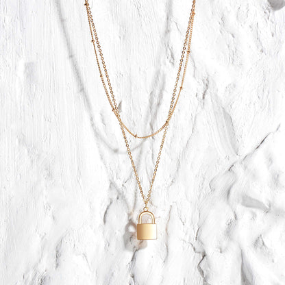 MEVECCO Layered Heart Necklace Pendant Handmade 18k Gold Plated Dainty Gold Choker Arrow Bar Layering Long Necklace for Women