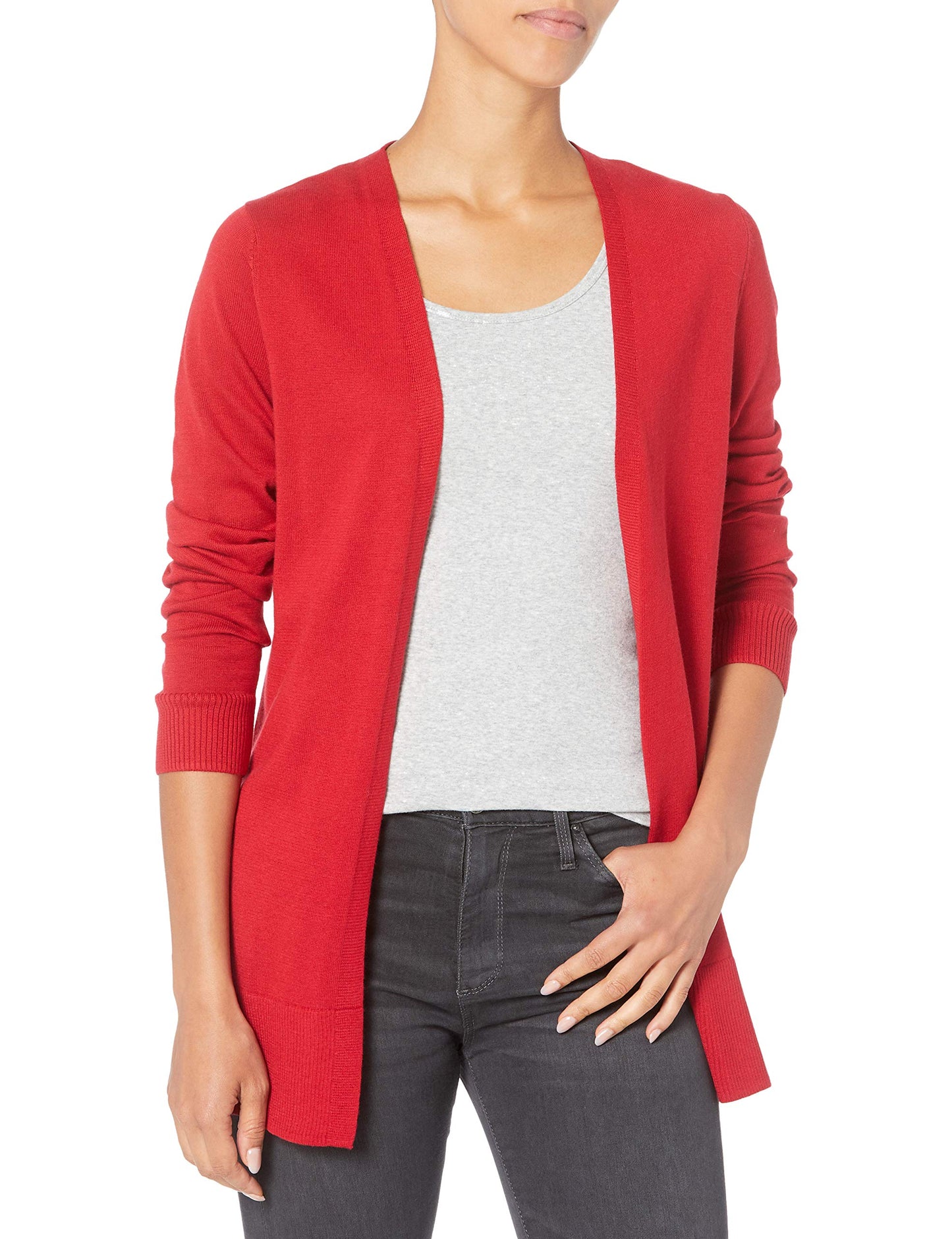 Women's Lightweight Open-Front Cardigan Sweater (Available in Plus Size)