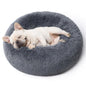Bedsure Calming Cat Beds for Indoor Cats - Small Cat Bed Washable 20 inches, Anti-Slip Round Fluffy Plush Faux Fur Pet Bed, Fits up to 15 lbs Pets, Camel