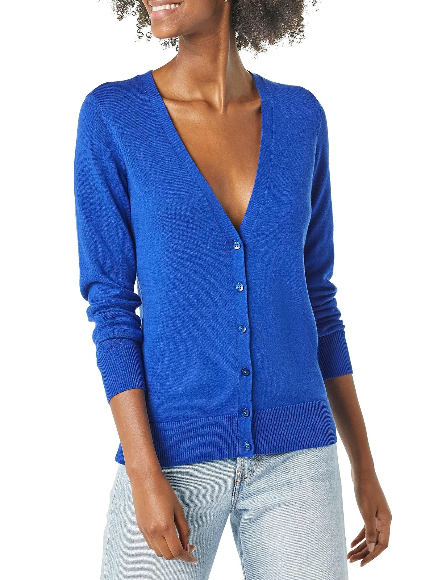 Amazon Essentials Women's Lightweight V-Neck Cardigan Sweater (Available in Plus Size)