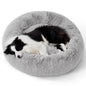 Bedsure Calming Cat Beds for Indoor Cats - Small Cat Bed Washable 20 inches, Anti-Slip Round Fluffy Plush Faux Fur Pet Bed, Fits up to 15 lbs Pets, Camel