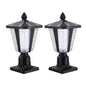 Solar Pillar Headlights With Dimmable LEDs - 2 Packs