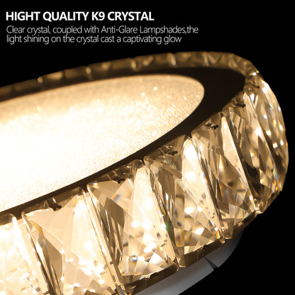 Embedded Crystal Chandelier