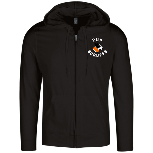 Lightweight Full Zip Hoodie Pup Scruffs Logo-0