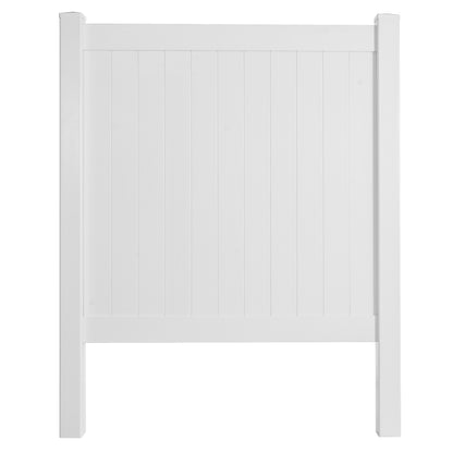 Privacy Fence Panels 6ft.H x 6ft.W WHITE Vinyl Full set of 2 Pcs