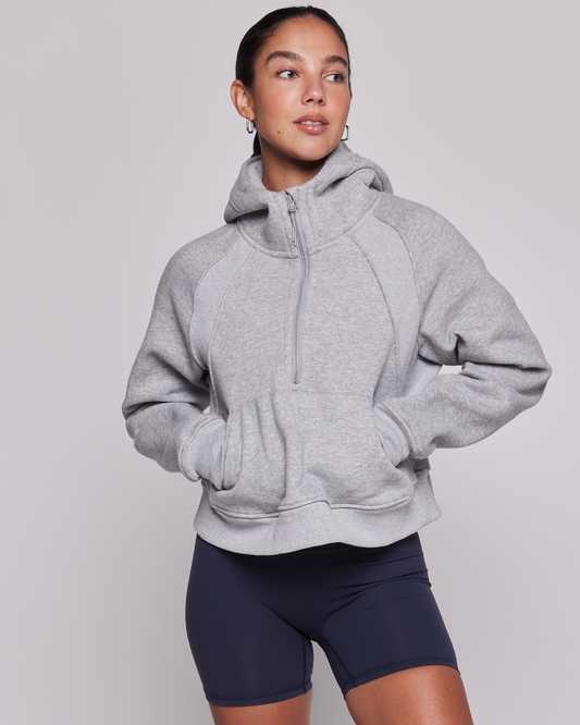 Effortless Fleece Half Zip Hoodie