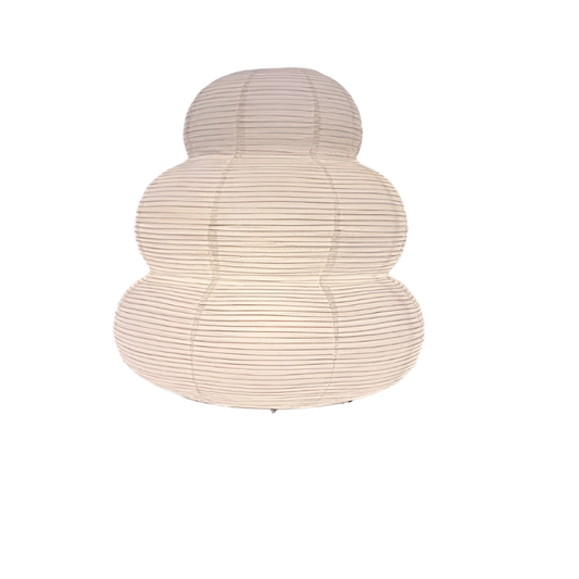 NNEOBA LED Rice Paper Desk Lamp Tricolor Dimming Bedside Light White-0