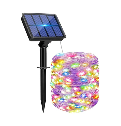 1pcs 32m 300LED Solar Outdoor Lights String Garden Fairy Lights Waterproof Christmas Garland Yard Decoration Holiday Lighting
