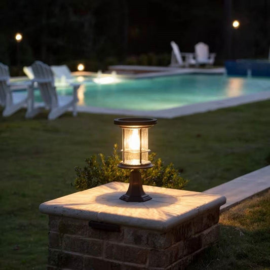 Outdoor Pole/Base/Wall Mount Solar LED Light - Yard Path Lighting -
