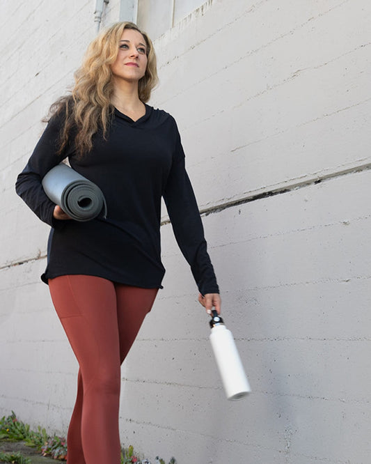 Hello Sunshine UPF Hoodie – Booya Black-0